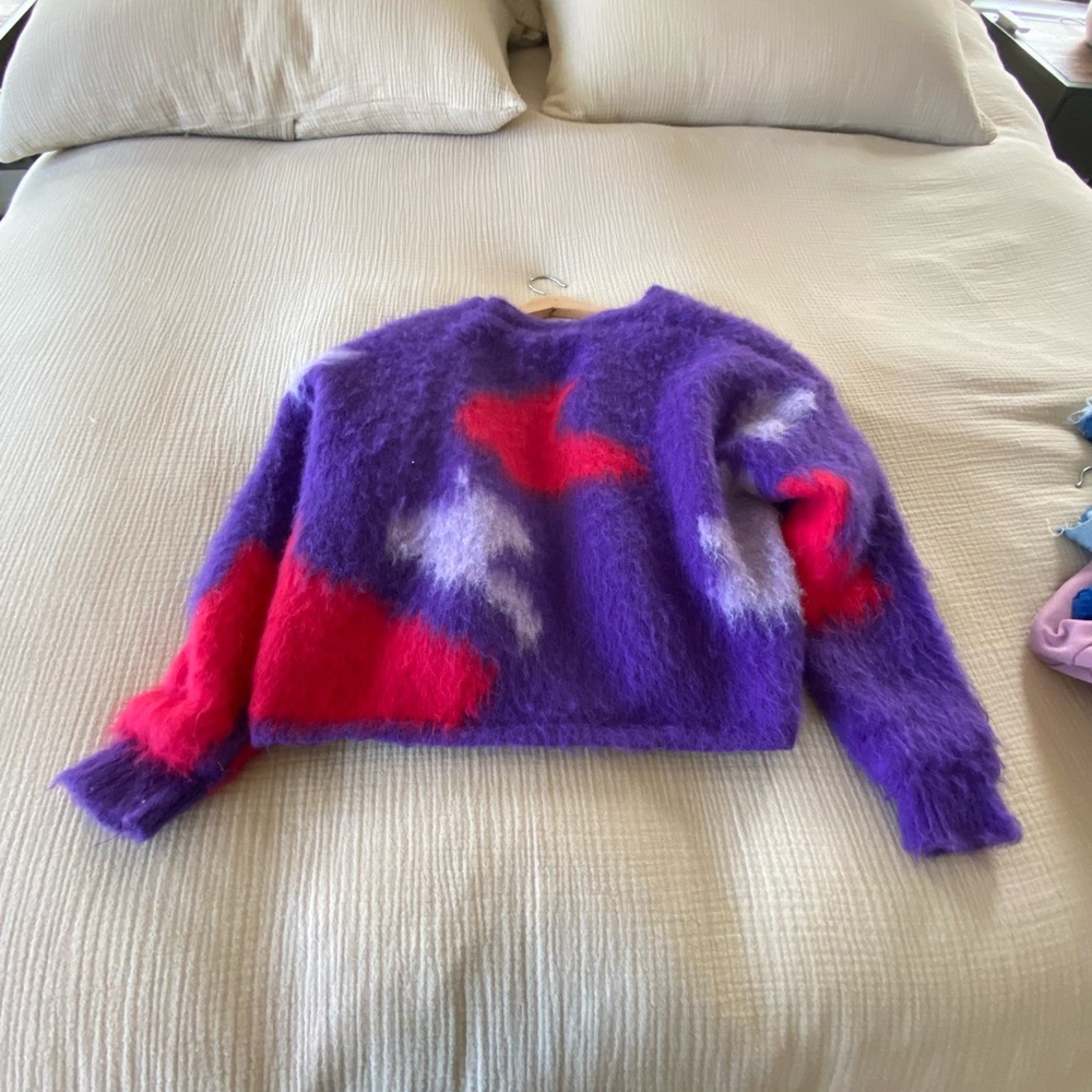 Colorful Fuzzy Cardigan - Picture 3 of 3